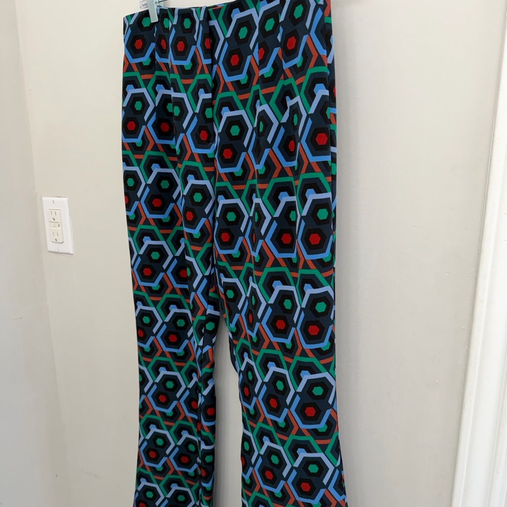 Zara Geometric Multicolor Trousers